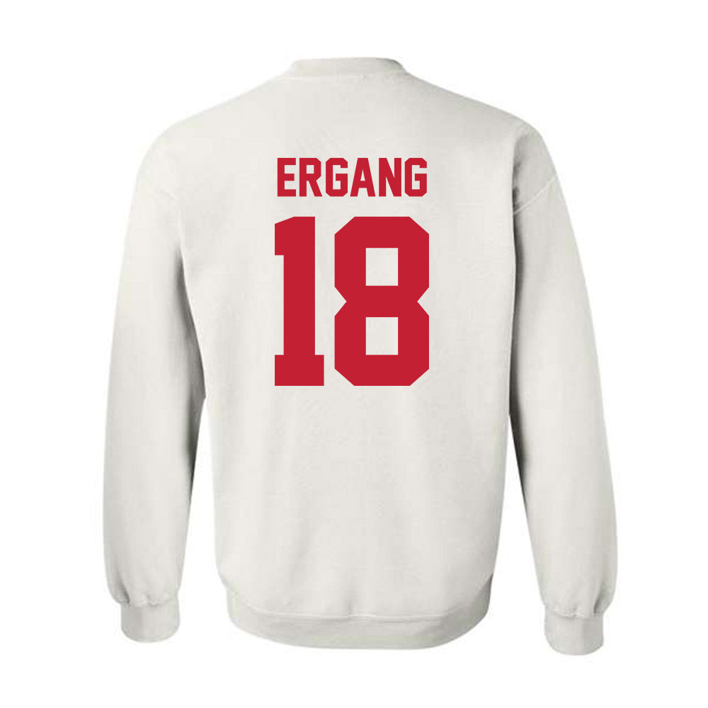 Ferris State - NCAA Men's Ice Hockey : Kaleb Ergang - Classic Shersey Crewneck Sweatshirt-1