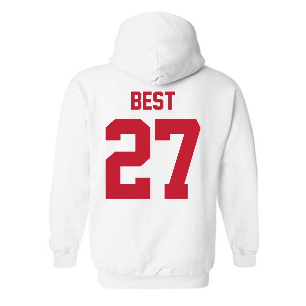 Ferris State - NCAA Men's Ice Hockey : Gavin Best - Classic Shersey Hooded Sweatshirt-1