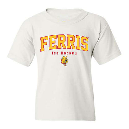 Ferris State - NCAA Men's Ice Hockey : Kaleb Ergang - Classic Shersey Youth T-Shirt-0