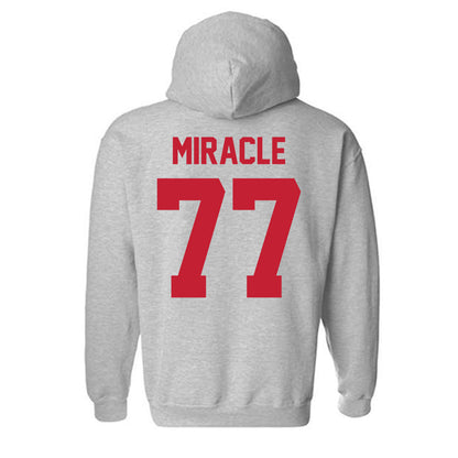 Ferris State - NCAA Football : Travis Miracle - Classic Shersey Hooded Sweatshirt-1