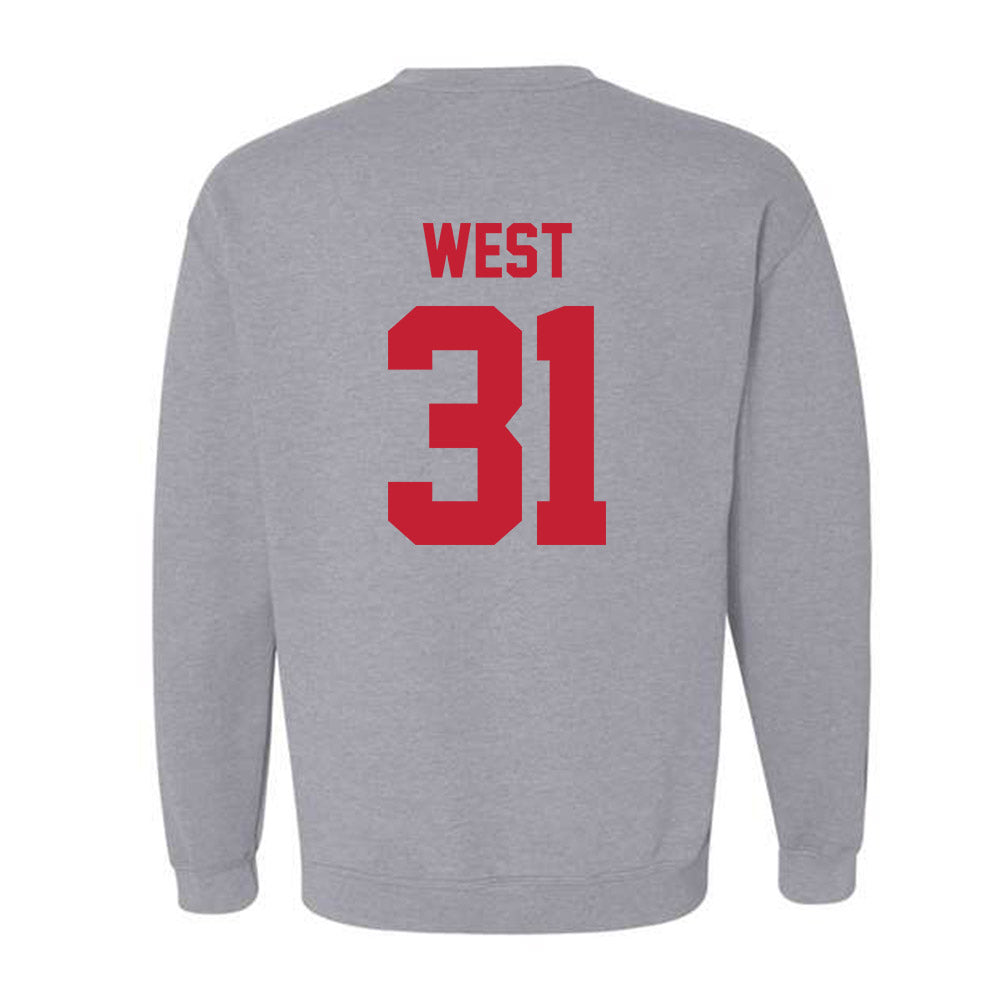 Ferris State - NCAA Men's Ice Hockey : Noah West - Classic Shersey Crewneck Sweatshirt