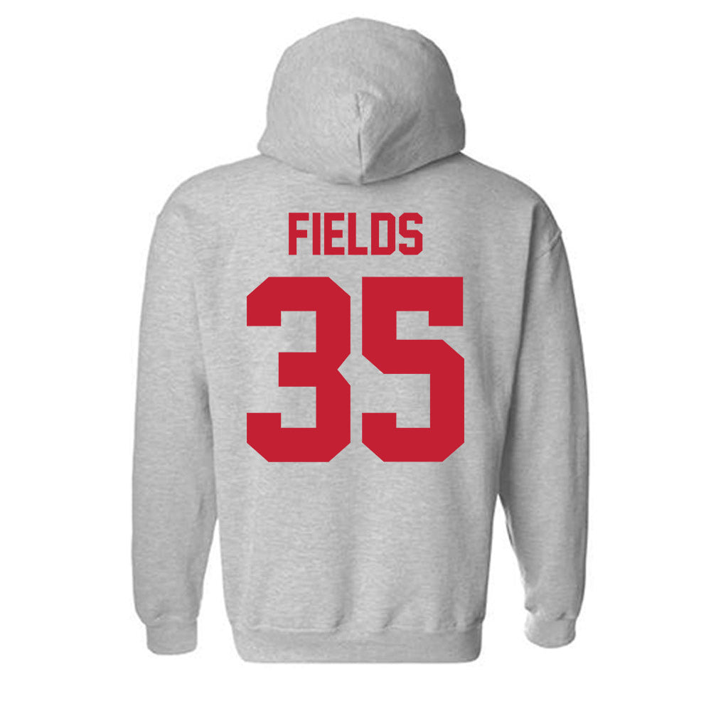 Ferris State - NCAA Football : Jerek Fields - Classic Shersey Hooded Sweatshirt-1