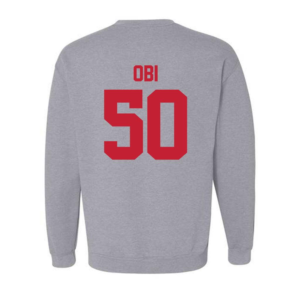 Ferris State - NCAA Football : Chimdindu Obi - Classic Shersey Crewneck Sweatshirt-1