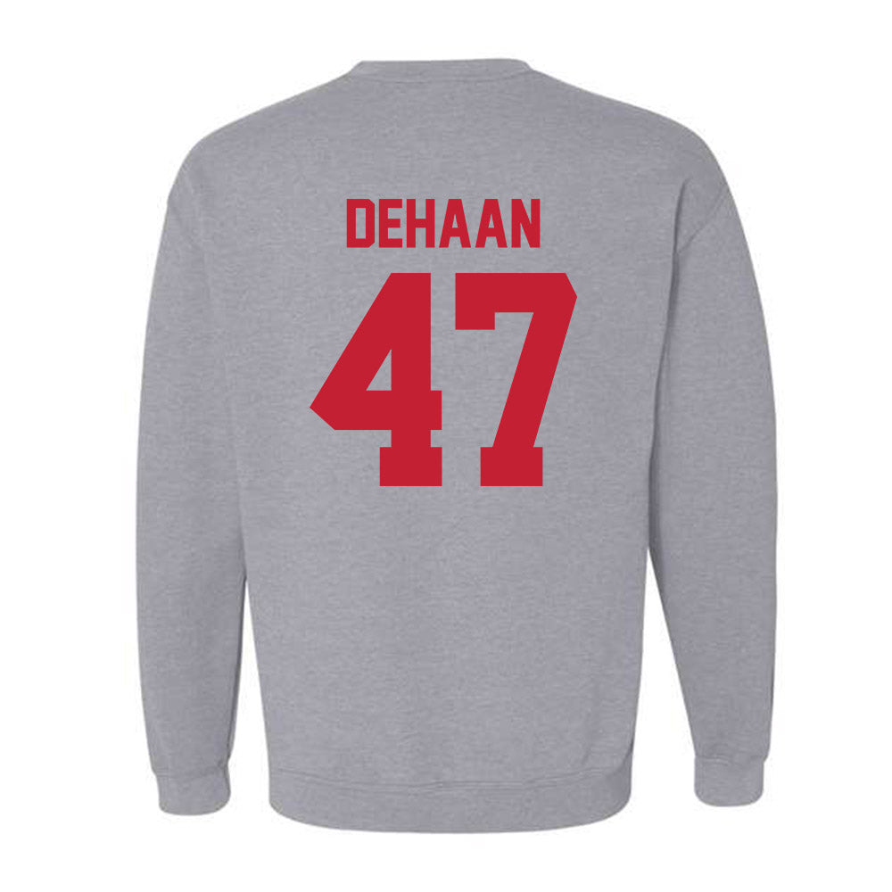 Ferris State - NCAA Football : Ike DeHaan - Classic Shersey Crewneck Sweatshirt-1