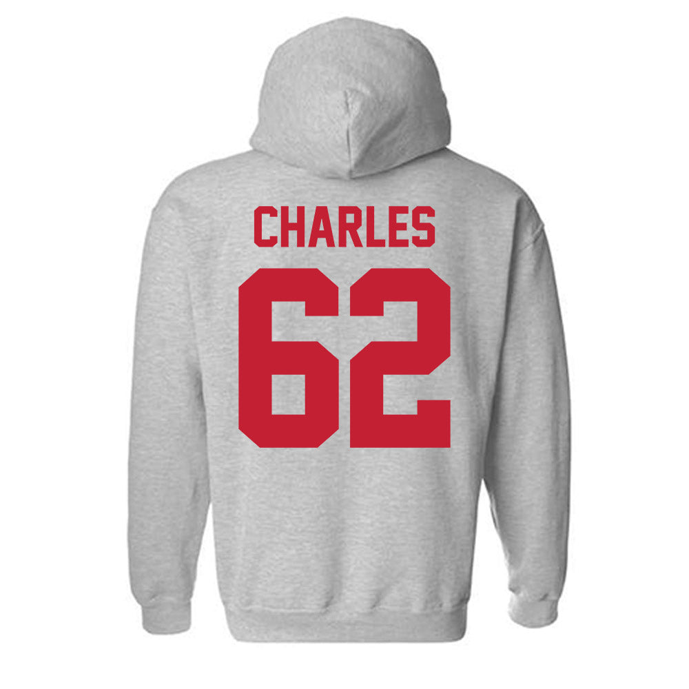 Ferris State - NCAA Football : Martaz Charles - Classic Shersey Hooded Sweatshirt-1