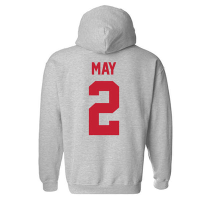Ferris State - NCAA Women's Volleyball : Emily May - Classic Shersey Hooded Sweatshirt-1