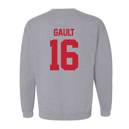 Ferris State - NCAA Men's Ice Hockey : Caiden Gault - Classic Shersey Crewneck Sweatshirt-1