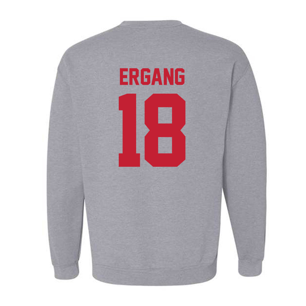 Ferris State - NCAA Men's Ice Hockey : Kaleb Ergang - Classic Shersey Crewneck Sweatshirt-1