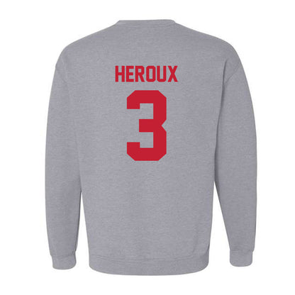 Ferris State - NCAA Men's Ice Hockey : Logan Heroux - Classic Shersey Crewneck Sweatshirt