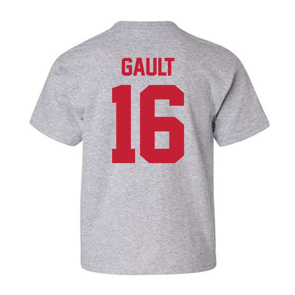 Ferris State - NCAA Men's Ice Hockey : Caiden Gault - Classic Shersey Youth T-Shirt-1