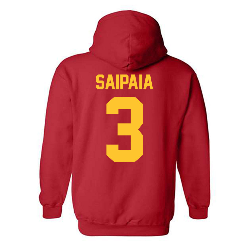 Ferris State - NCAA Football : Blaine Saipaia - Classic Shersey Hooded Sweatshirt-1