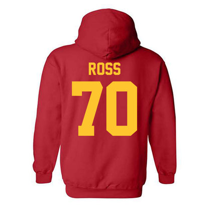 Ferris State - NCAA Football : Ryan Ross - Classic Shersey Hooded Sweatshirt-1