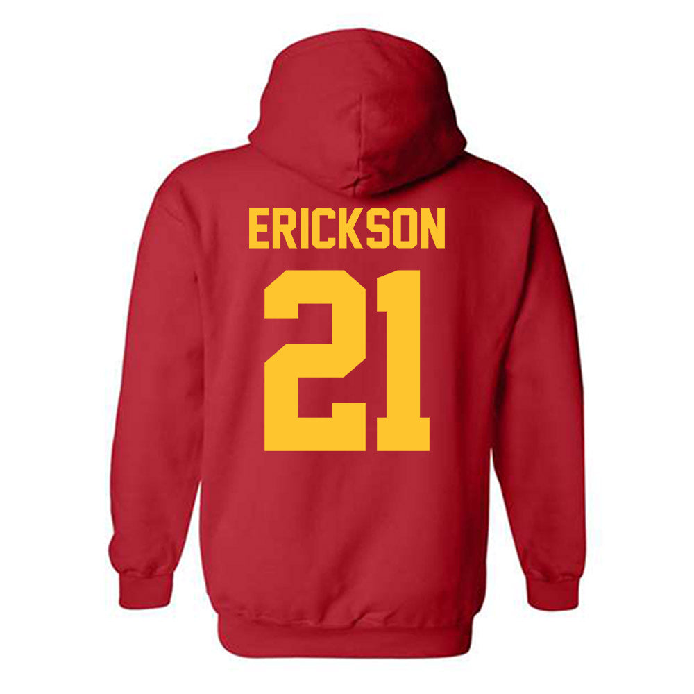 Ferris State - NCAA Men's Basketball : Ethan Erickson - Classic Shersey Hooded Sweatshirt