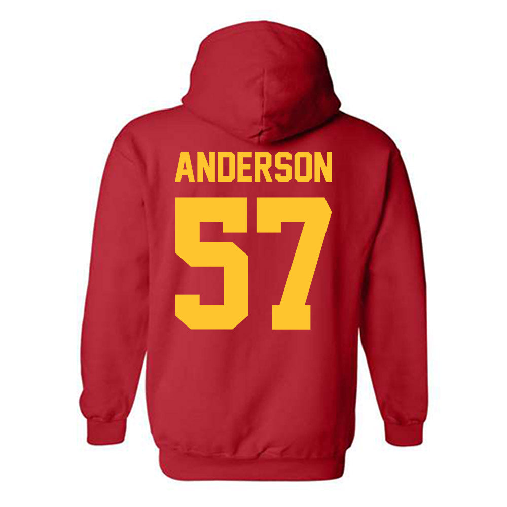 Ferris State - NCAA Football : Derek Anderson - Classic Shersey Hooded Sweatshirt-1