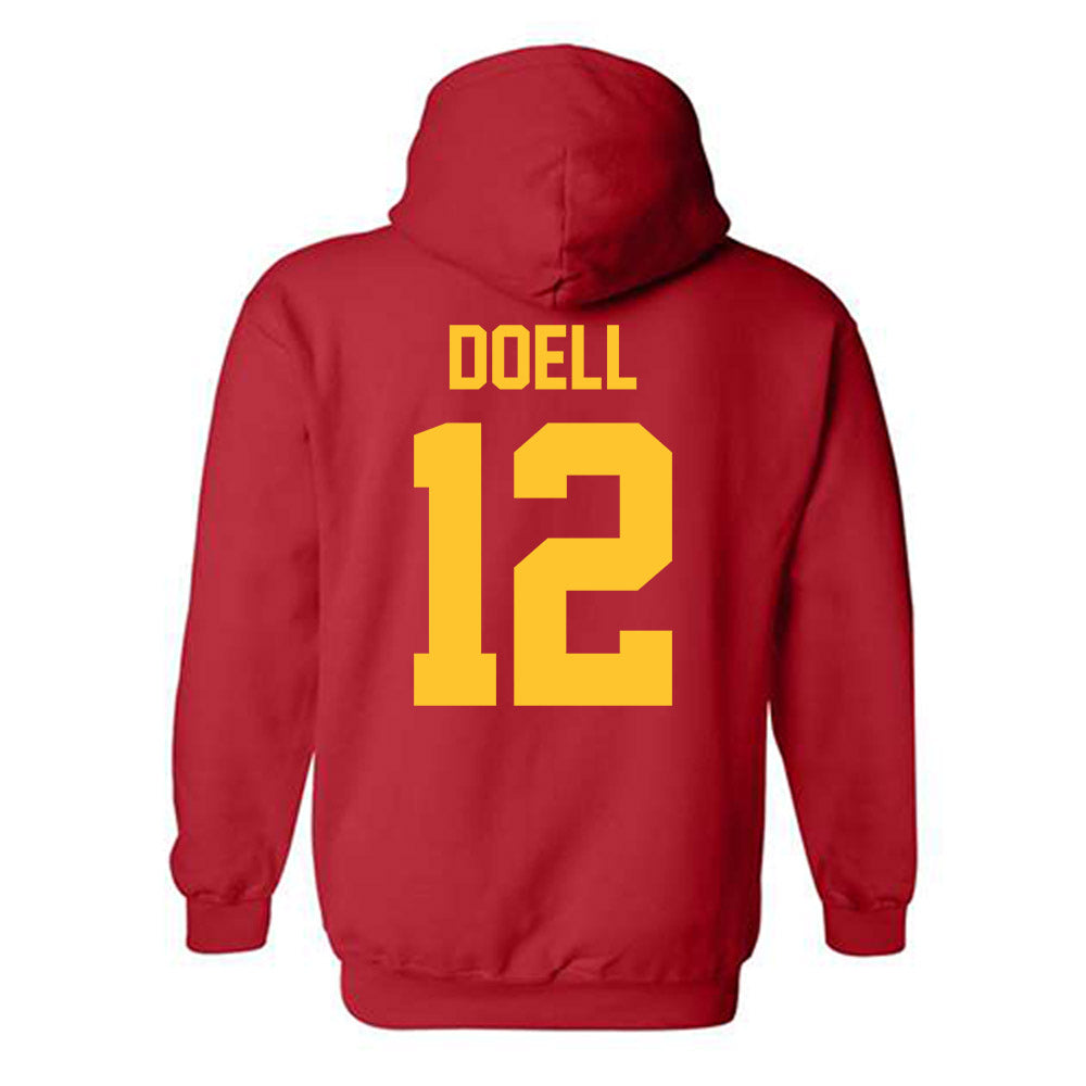 Ferris State - NCAA Men's Ice Hockey : Holden Doell - Classic Shersey Hooded Sweatshirt-1