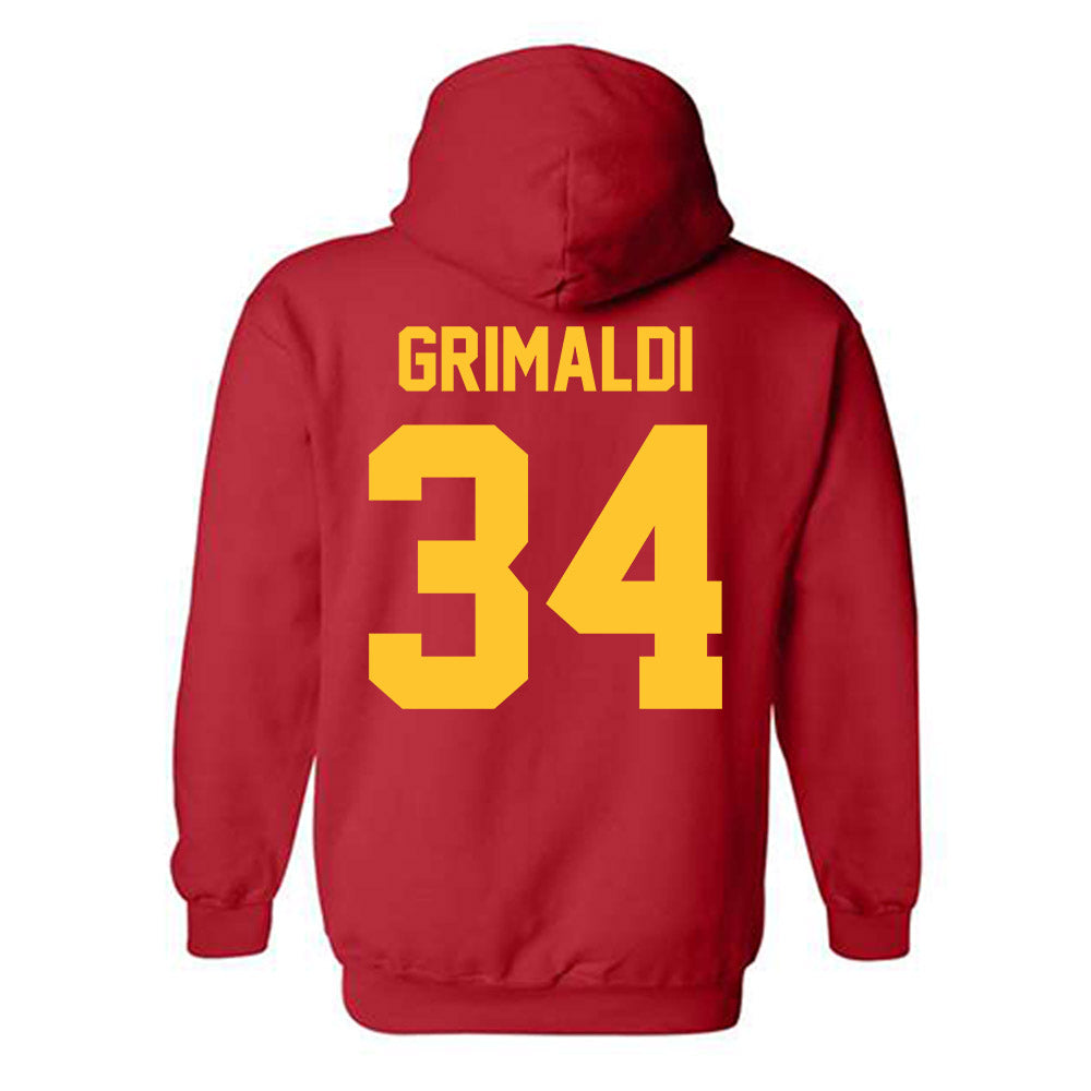 Ferris State - NCAA Men's Ice Hockey : Nick Grimaldi - Classic Shersey Hooded Sweatshirt-1