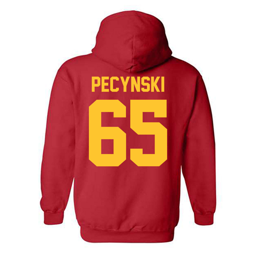 Ferris State - NCAA Football : Cory Pecynski - Classic Shersey Hooded Sweatshirt-1