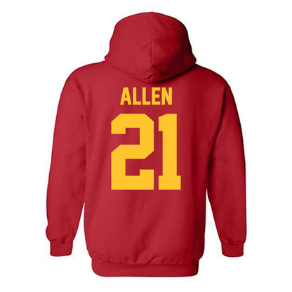 Ferris State - NCAA Football : Timothy Allen - Classic Shersey Hooded Sweatshirt-1