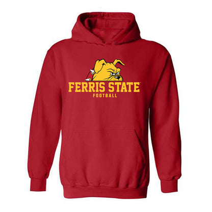 Ferris State - NCAA Football : Elmir Jakupovic - Classic Shersey Hooded Sweatshirt-0