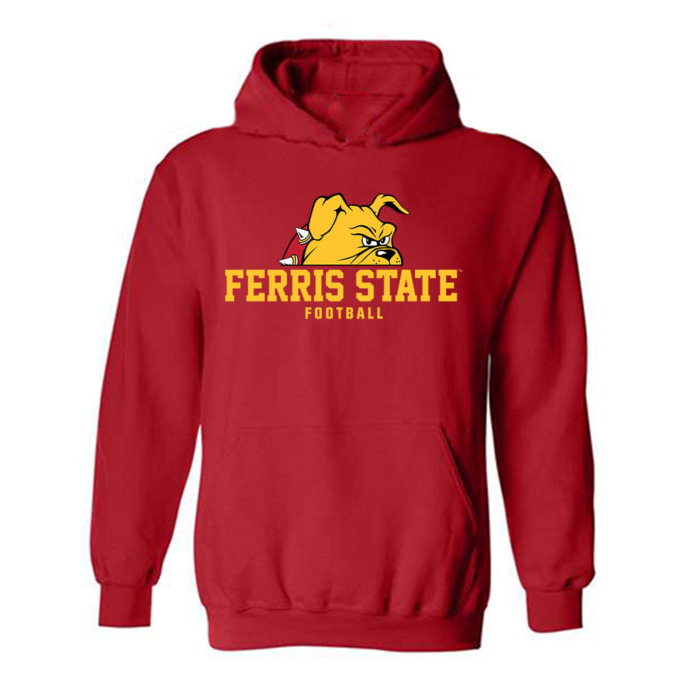 Ferris State - NCAA Football : Martaz Charles - Classic Shersey Hooded Sweatshirt-0