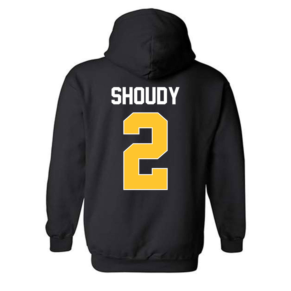 Ferris State - NCAA Men's Ice Hockey : Travis Shoudy - Classic Shersey Hooded Sweatshirt