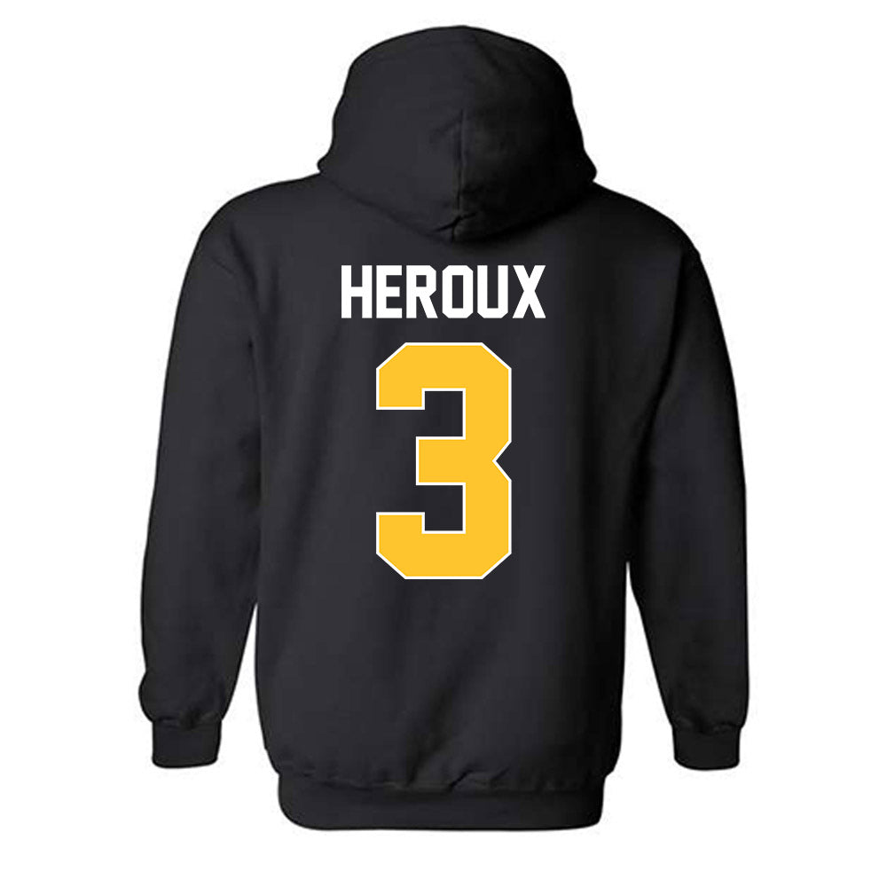 Ferris State - NCAA Men's Ice Hockey : Logan Heroux - Classic Shersey Hooded Sweatshirt