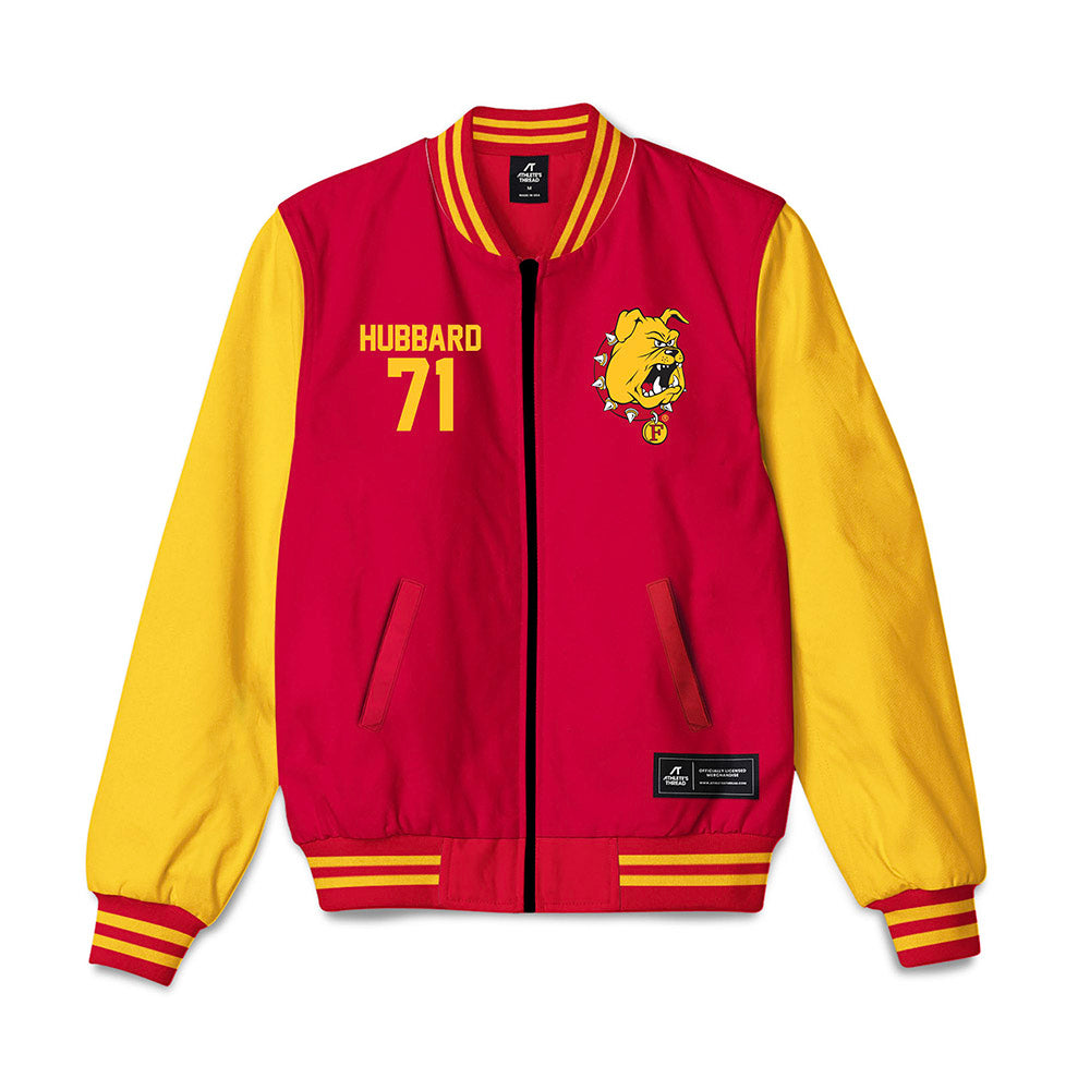 Ferris State - NCAA Football : Bubba Hubbard - Bomber Jacket-0