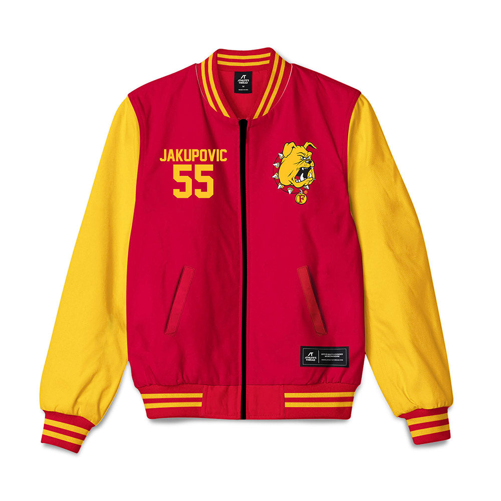 Ferris State - NCAA Football : Elmir Jakupovic - Bomber Jacket-0