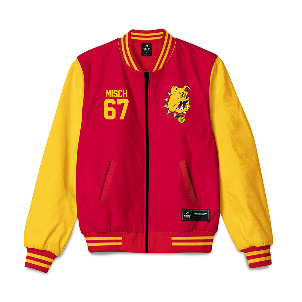 Ferris State - NCAA Football : Matthew Misch - Bomber Jacket-0