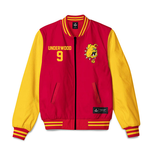 Ferris State - NCAA Football : Cam Underwood - Bomber Jacket-0