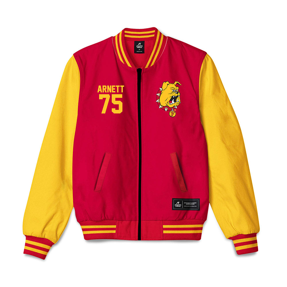 Ferris State - NCAA Football : Dayne Arnett - Bomber Jacket