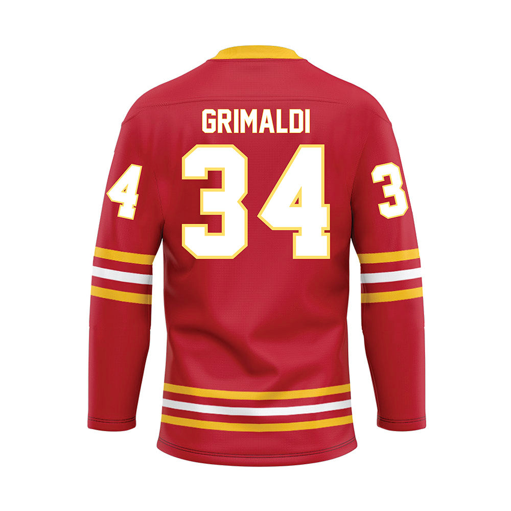 Ferris State - NCAA Men's Ice Hockey : Nick Grimaldi - Hockey Jersey-1