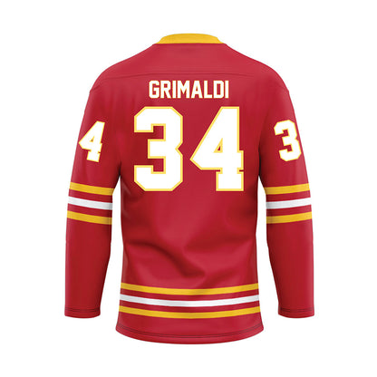 Ferris State - NCAA Men's Ice Hockey : Nick Grimaldi - Hockey Jersey-1