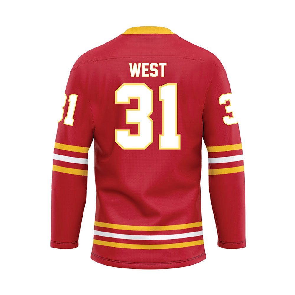 Ferris State - NCAA Men's Ice Hockey : Noah West - Hockey Jersey