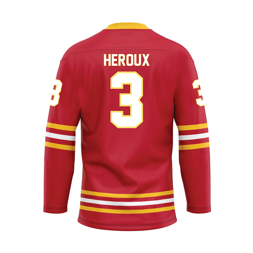 Ferris State - NCAA Men's Ice Hockey : Logan Heroux - Hockey Jersey