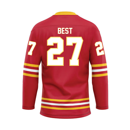 Ferris State - NCAA Men's Ice Hockey : Gavin Best - Hockey Jersey-1