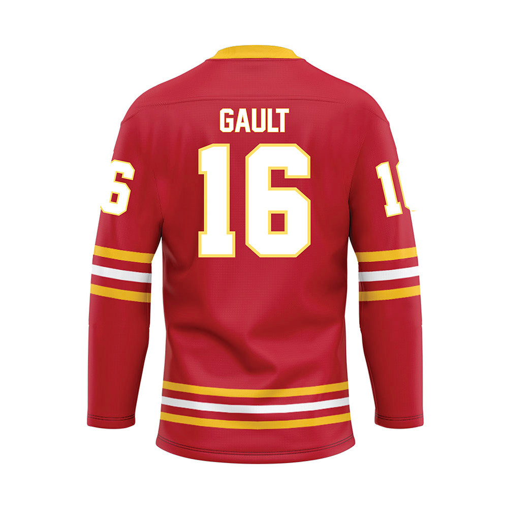 Ferris State - NCAA Men's Ice Hockey : Caiden Gault - Hockey Jersey-1