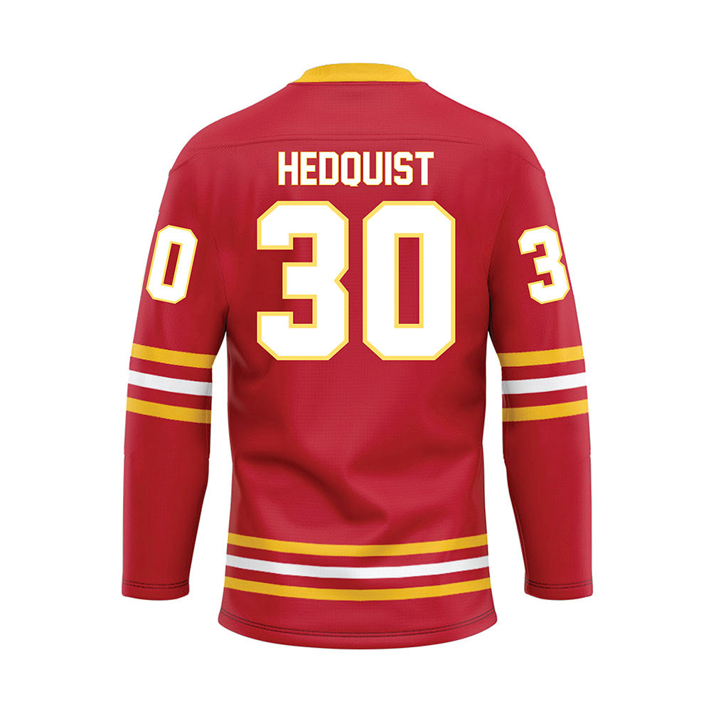 Ferris State - NCAA Men's Ice Hockey : Hobie Hedquist - Hockey Jersey-1