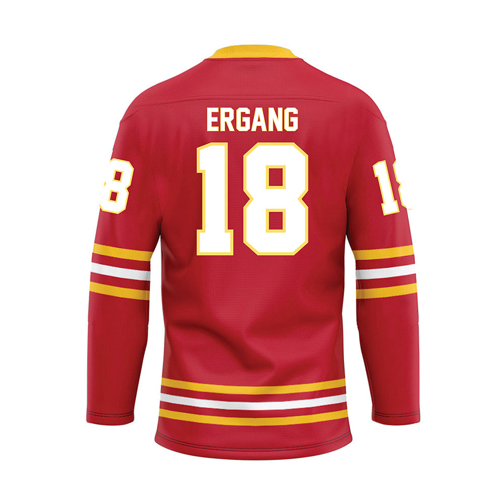 Ferris State - NCAA Men's Ice Hockey : Kaleb Ergang - Hockey Jersey-1