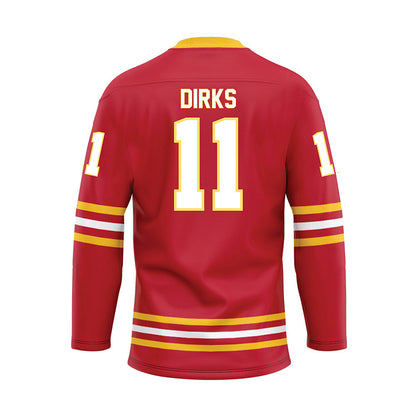 Ferris State - NCAA Men's Ice Hockey : Jacob Dirks - Hockey Jersey