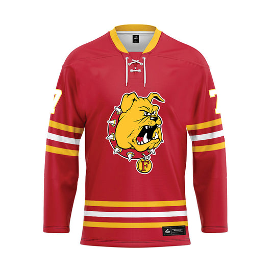 Ferris State - NCAA Men's Ice Hockey : Connor McGrath - Hockey Jersey-0