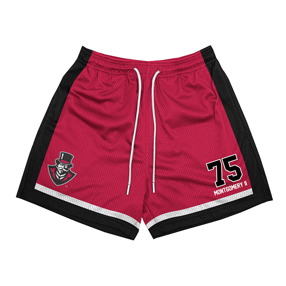 APSU - NCAA Football : Anthwone Montgomery II - Red Shorts-0