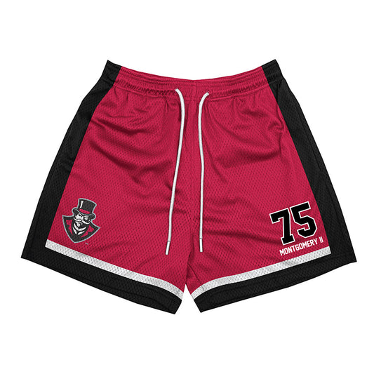 APSU - NCAA Football : Anthwone Montgomery II - Red Shorts-0