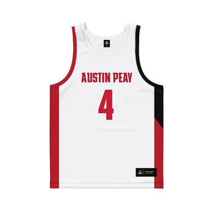 APSU - NCAA Women's Basketball : Anovia Sheals - White Basketball Jersey-0