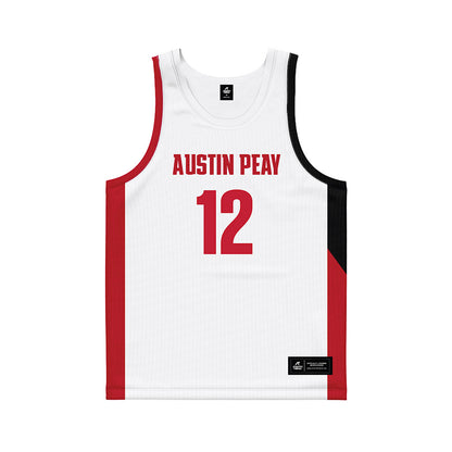 APSU - NCAA Women's Basketball : Jimmiyah Branton - White Basketball Jersey-0