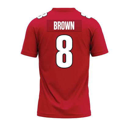 APSU - NCAA Football : Christopher Brown - Red Premium Football Jersey-1