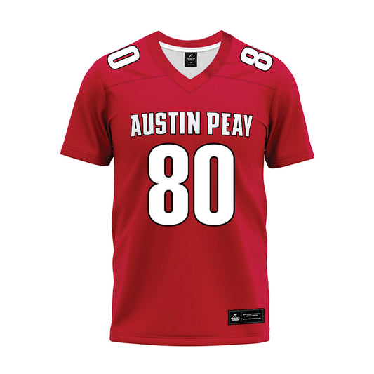 APSU - NCAA Football : Julien Randolph III - Red Premium Football Jersey-0