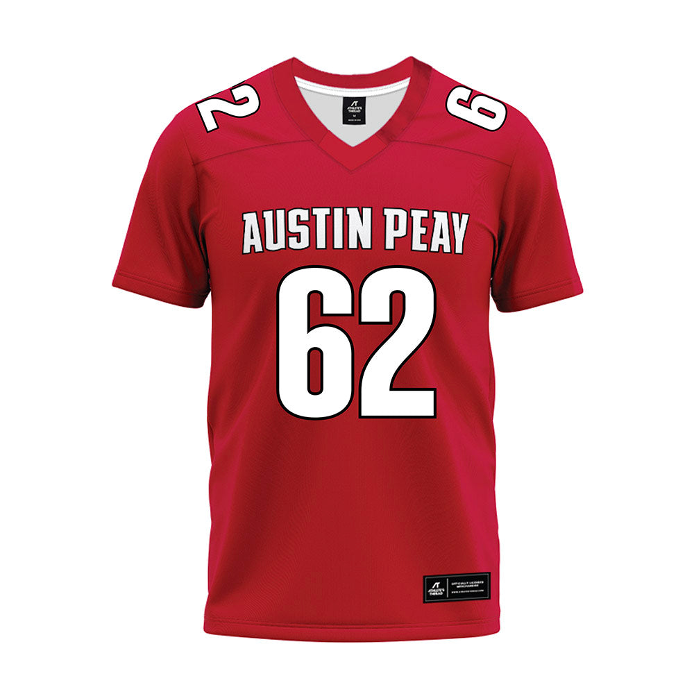 APSU - NCAA Football : Stratton Smith - Red Premium Football Jersey-0