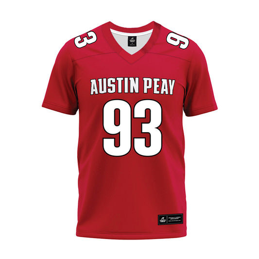 APSU - NCAA Football : Elijah Daniels - Red Premium Football Jersey-0