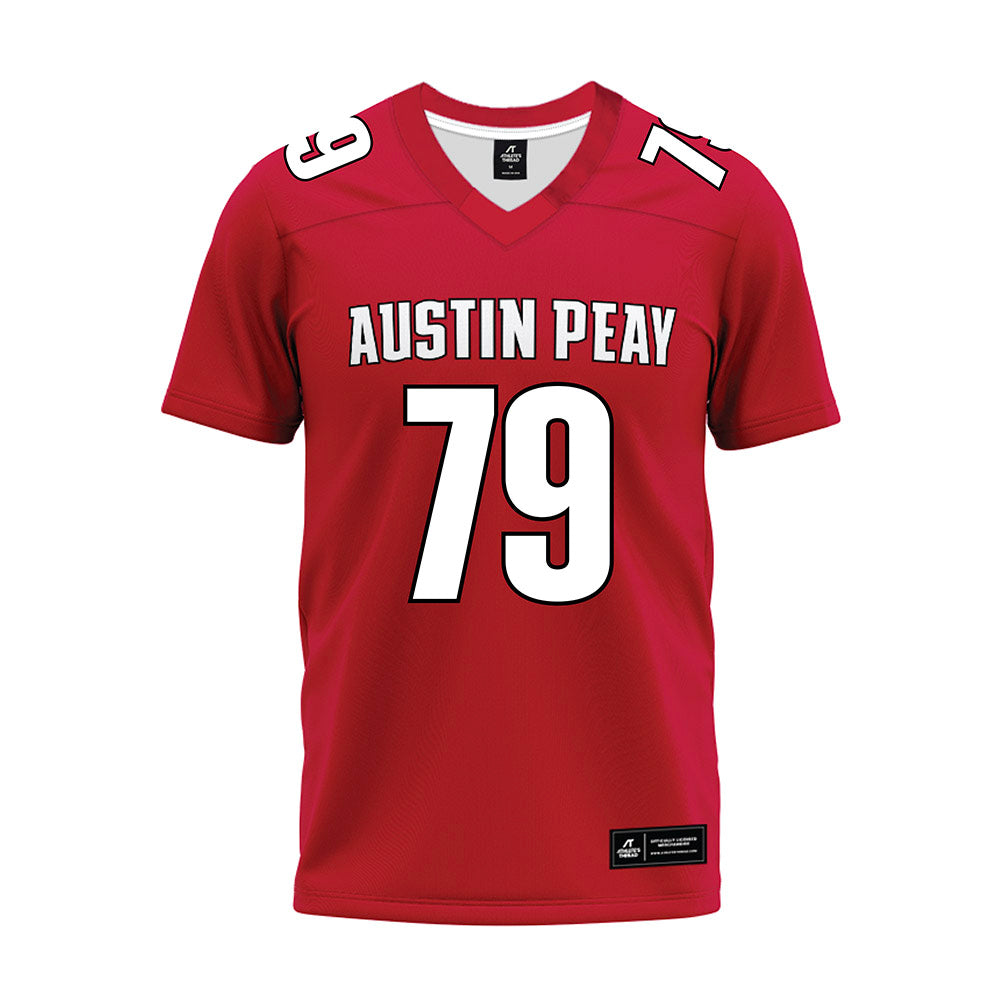APSU - NCAA Football : Nicholas Hilliard - Red Premium Football Jersey-0